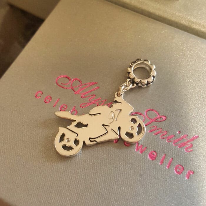 Bespoke Motorbike Charm Inspired by Customers Own Bike