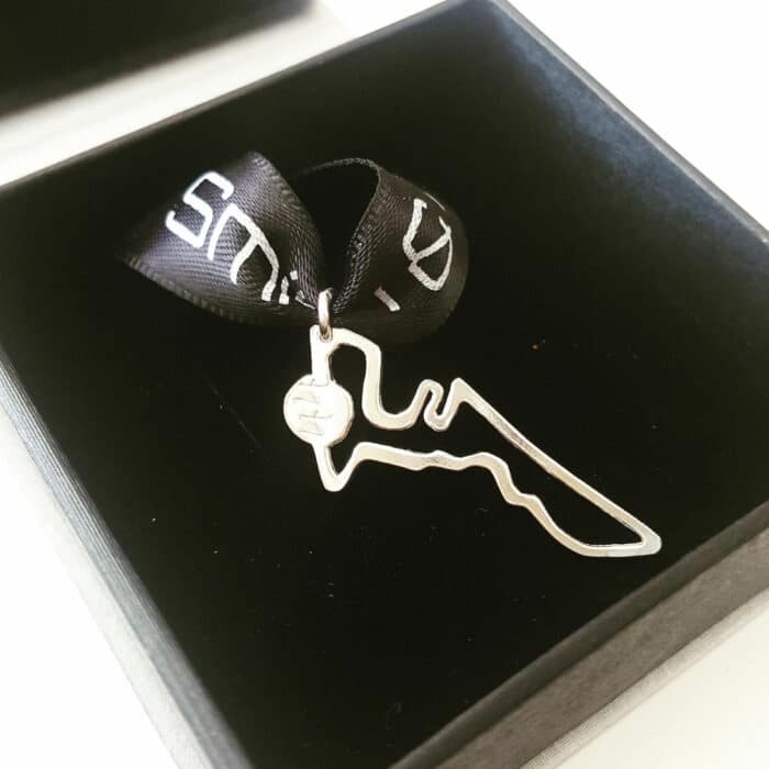 Bespoke COTA Race Circuit Necklace with 44