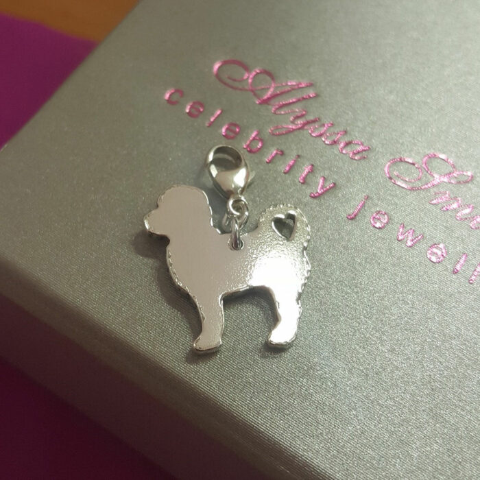 Bespoke Poodle Charm in Sterling Silver