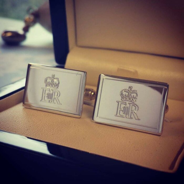 Bespoke Budget Box Silver Cufflinks for Chancellor George Osbourne - Image 2