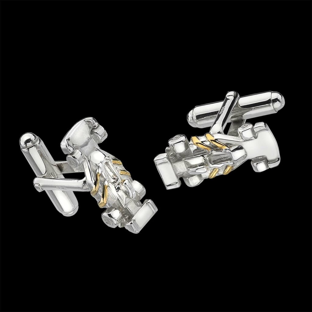 Hesketh 308 Car Cufflinks in Sterling Silver