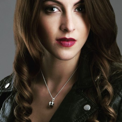 Moving Helmet Necklace in Sterling Silver - Image 7