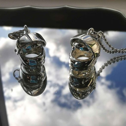 Moving Helmet Charm in Sterling Silver - Image 4