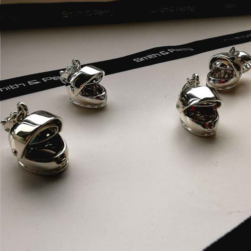 Moving Helmet Charm in Sterling Silver - Image 6