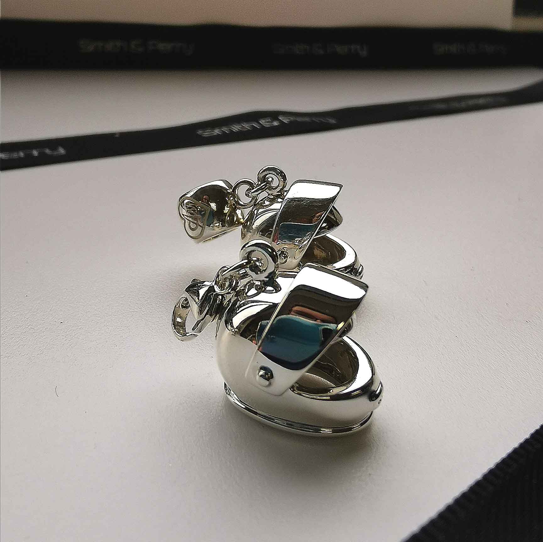 Moving Helmet Charm in Sterling Silver - Image 9