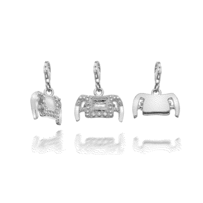 Sterling Silver Steering Wheel Charm