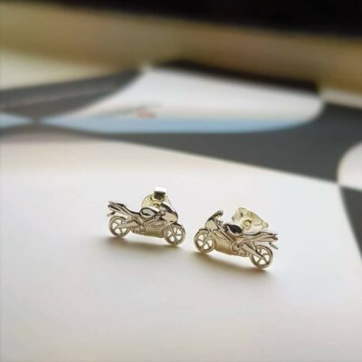 Mini Motorbike Studs in Sterling Silver - Pre Order for End August Dispatch