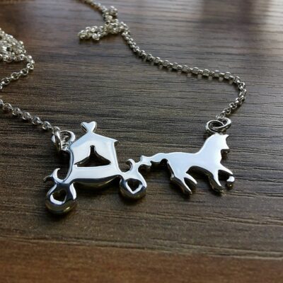 'Fairytale Carriage' Necklace in Sterling Silver