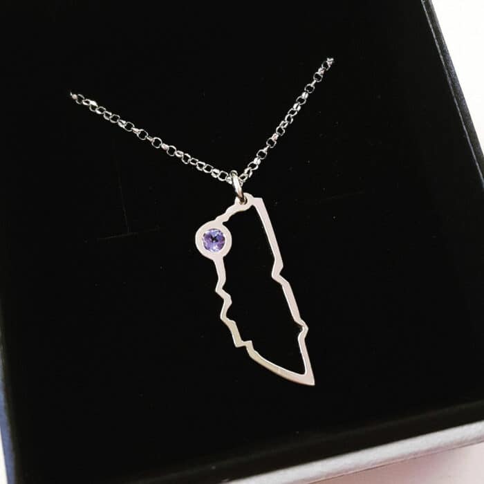 Bespoke Le Mans Circuit Pendant with Tanzanite