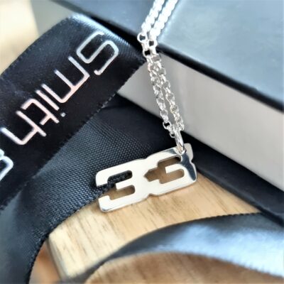 Miniature 33 Necklace in Sterling Silver