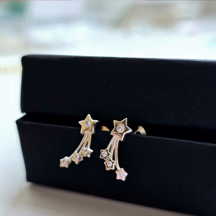 Wish Upon a Shooting Star Studs in Sterling Silver - Secret Special Buy - Image 3