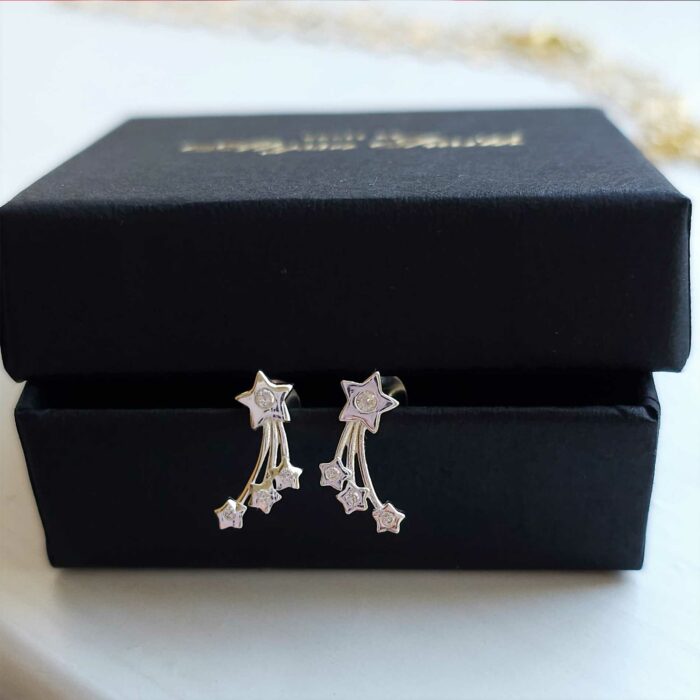 Wish Upon a Shooting Star Studs in Sterling Silver - Secret Special Buy - Image 4