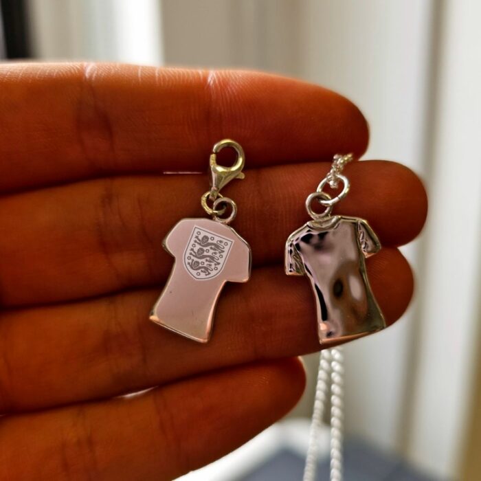 Special Edition Lionesses Football Shirt Necklace in Sterling Silver - Image 3