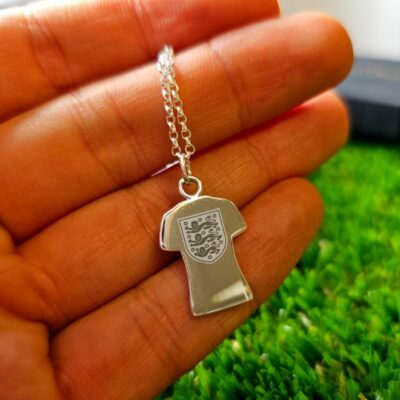 Special Edition Lionesses Football Shirt Necklace in Sterling Silver