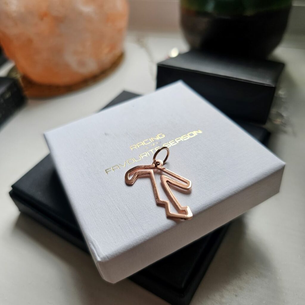 Large Misano Race Track Copper Edition Pendant - No Chain