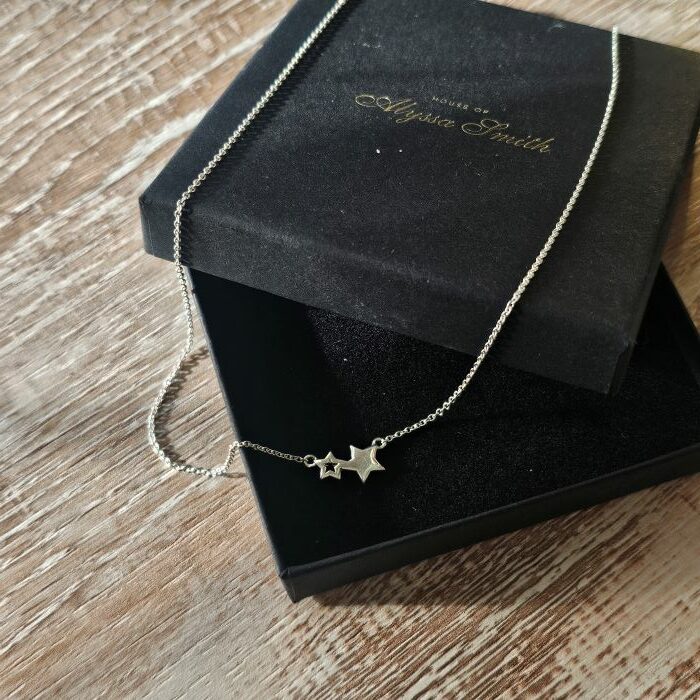 thumbnail image 2 of 925 Sterling Silver Tiny Star Pendant Necklace – 6mm Star Slide, 16-18 Inch Chain 2 of 6