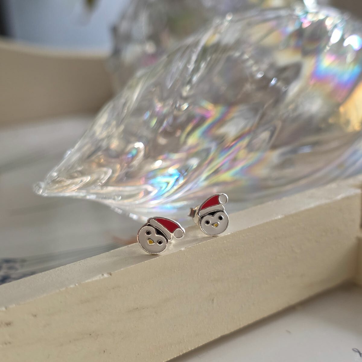 Festive Penguin Studs in Sterling Silver - Image 5
