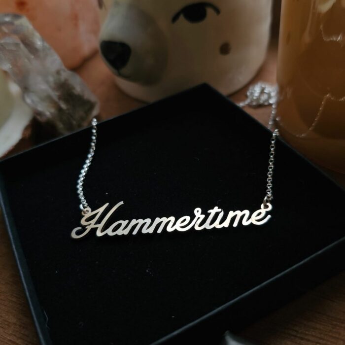 Hammertime Necklace in Sterling Silver - 18-20 Inch Chain