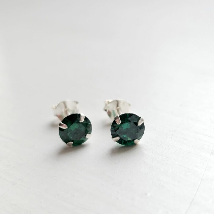 Emerald City Signature 5mm Round Sterling Silver Studs - Image 2