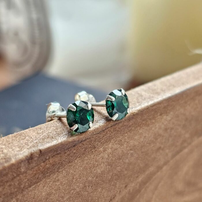 Emerald City Signature 5mm Round Sterling Silver Studs - Image 3