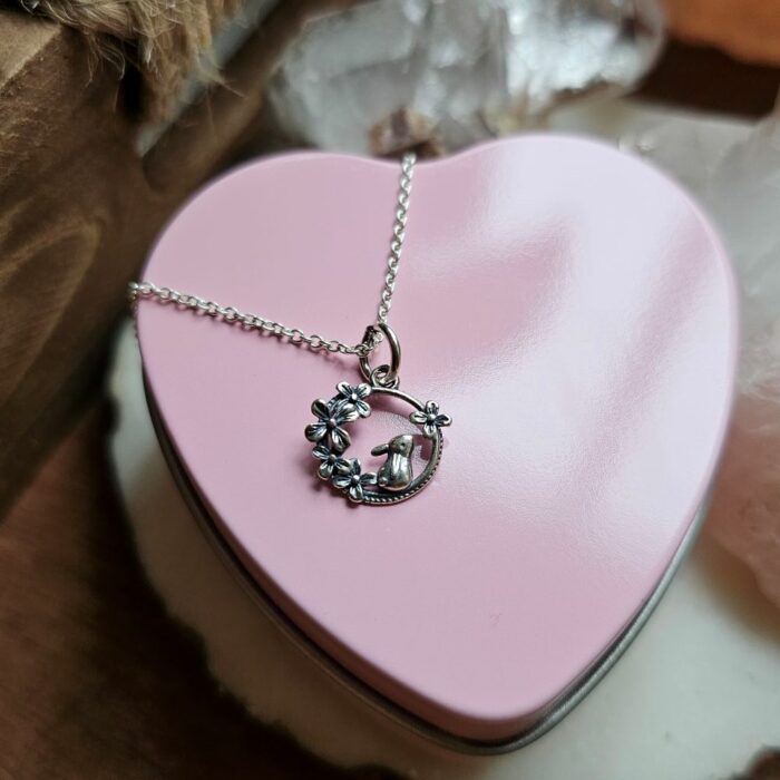 Some Bunny Loves You Sterling Silver Necklace With Love Heart Tin - Image 2