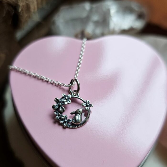 Some Bunny Loves You Sterling Silver Necklace With Love Heart Tin