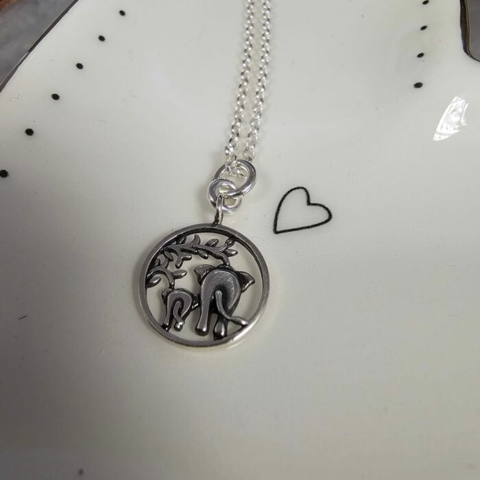 Mummy and Baby Elephant Necklace in Sterling Silver - Limited Edition - Image 4