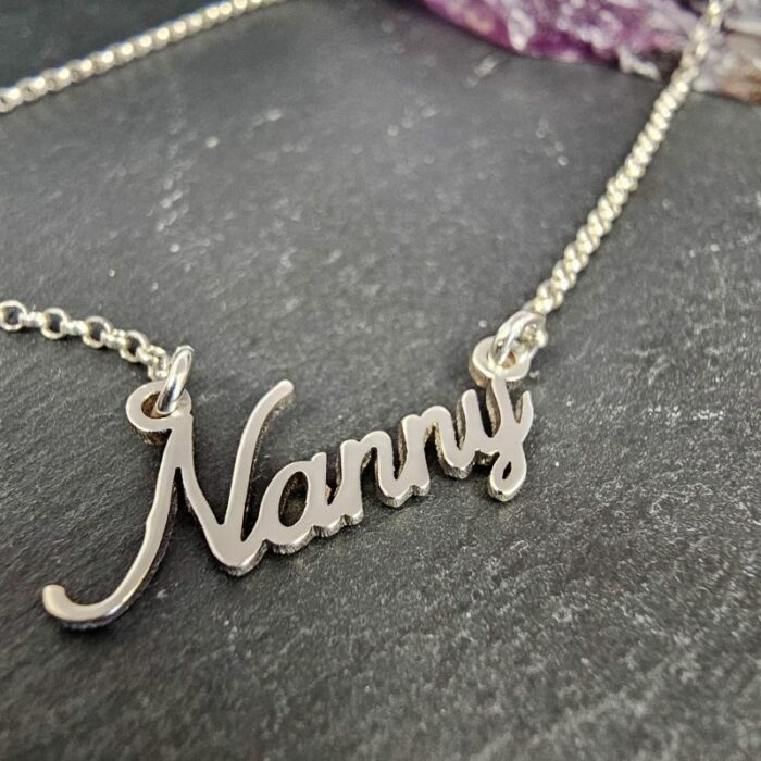 'Nanny' Necklace in Sterling Silver- 18-20 Inch Chain