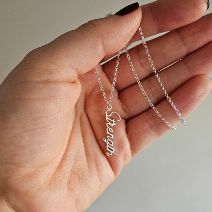 'Strength' Necklace in Sterling Silver - Image 3