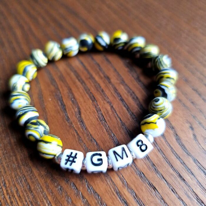 Guy Martin Racing Inspired Stretchy Agate Gemstone Bracelet - Image 3