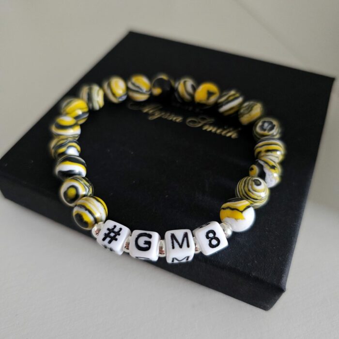 Guy Martin Racing Inspired Stretchy Agate Gemstone Bracelet - Image 2