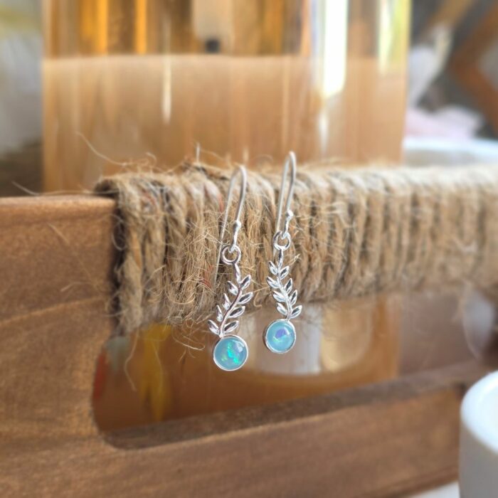Opal Tree Drop Earrings - Image 2