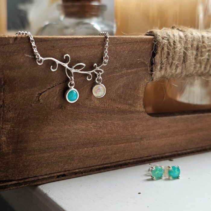 The Little Opal Tree Sterling Silver Necklace - Image 3