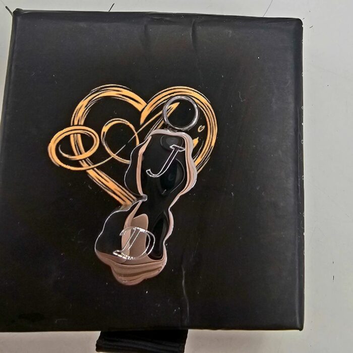 Double Pawprint Urn Necklace for Pet Ashes on Sterling Silver Chunky Rope Chain - Image 6