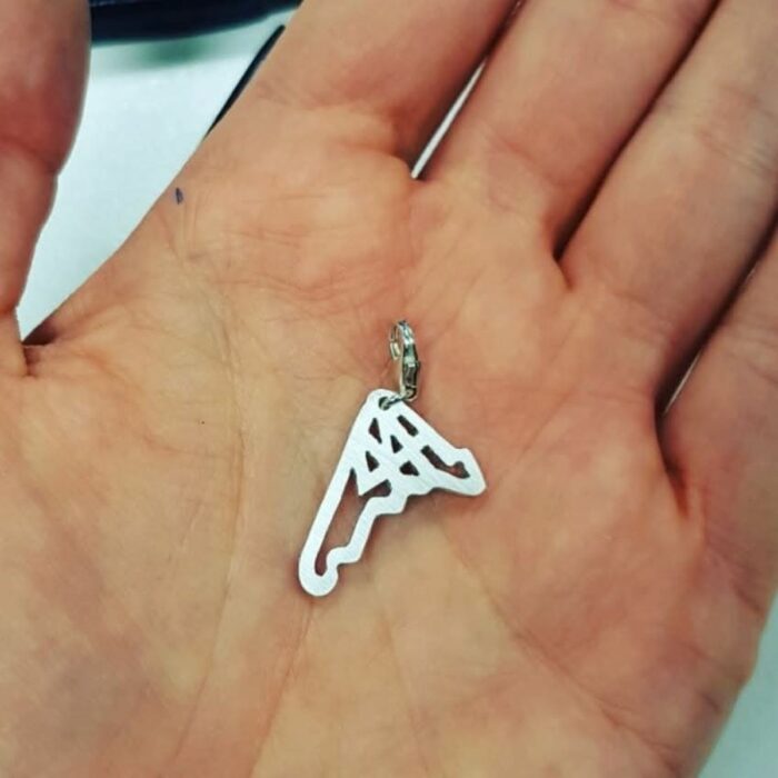 Lewis Hamilton Mexico 44 Charmin Sterling Silver