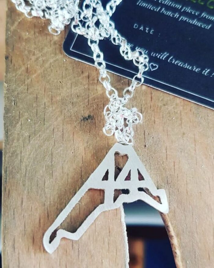 Lewis Hamilton Mexico 44 Necklace in Sterling Silver
