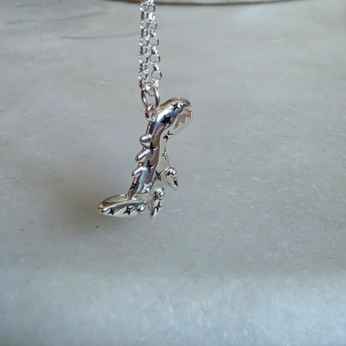 Moving Starry the T-Rex Roarsome Necklace in Sterling Silver - Image 7