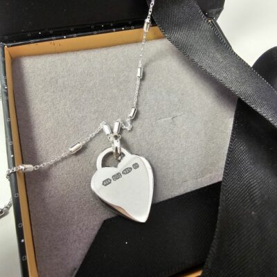 Signature Hallmarked Heart Necklace in Sterling Silver
