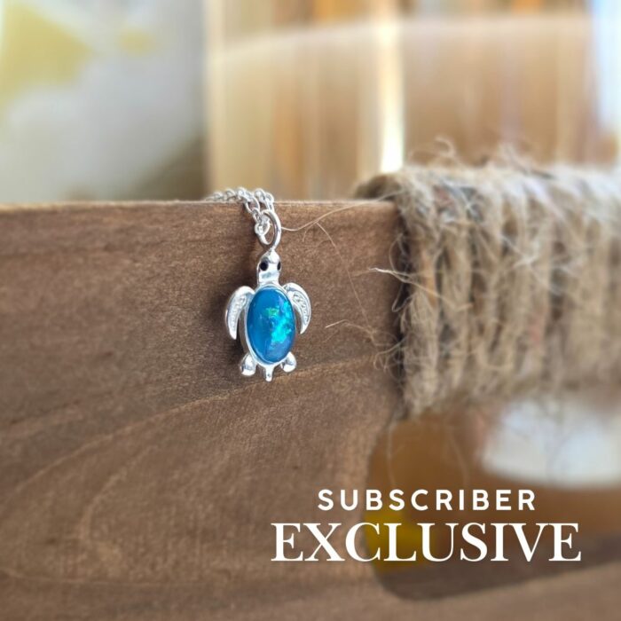 Sparkling Sea Turtle Opal Necklace- May 2025 Special Buy