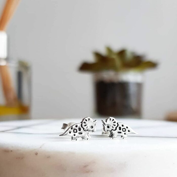 Trixy the Triceratops Dinosaur Studs