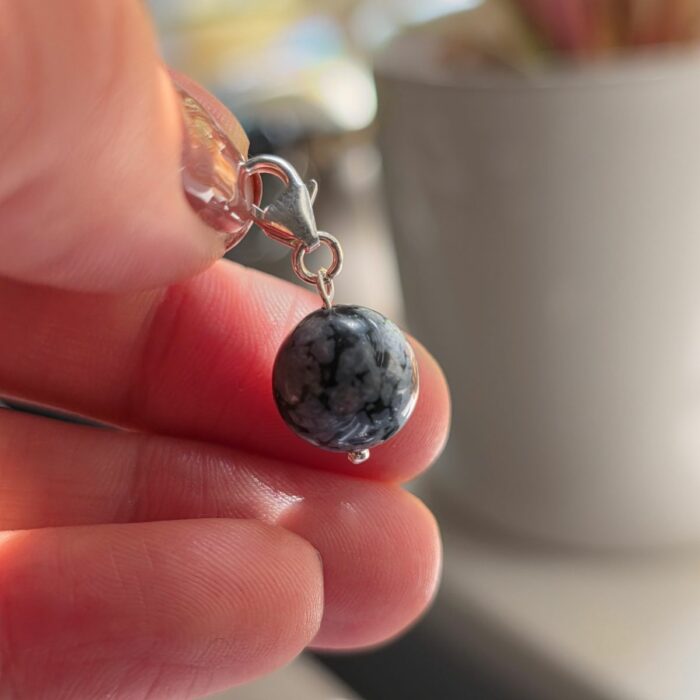 Charm Box Treasure 45- Snowflake obsidian