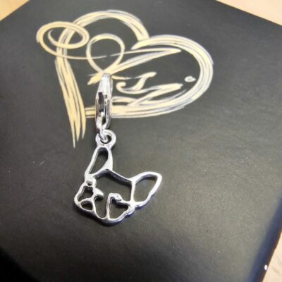 Charm Box Treasure 56- Silver Frenchie Dog