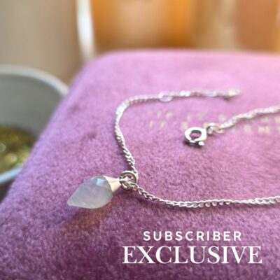 Subscriber Exclusive Rainbow Moonstone Point Bracelet