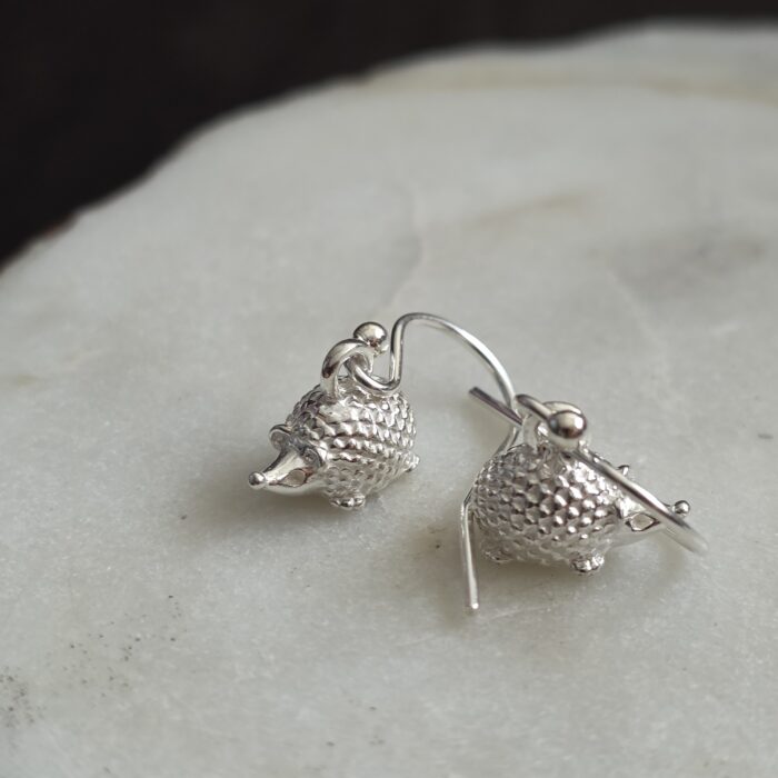 Bargain Hunters Treasure Drop Earrings 18 - Sterling Silver Herbie Hedgehogs