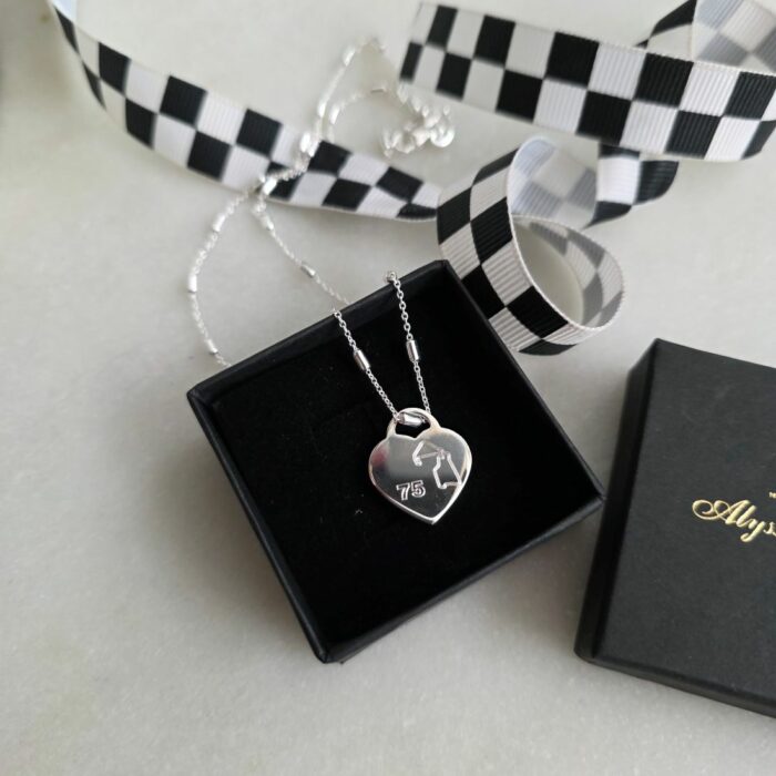 Silverstone F1 75 Edition Anniversary Necklace in Sterling Silver With Collector Card - Image 4