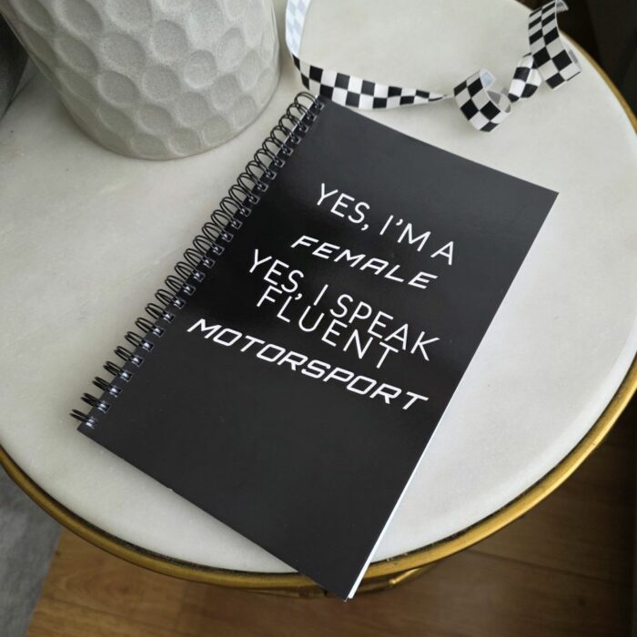 Female Fluent in Motorsports Notebook – Limited Edition - Image 2