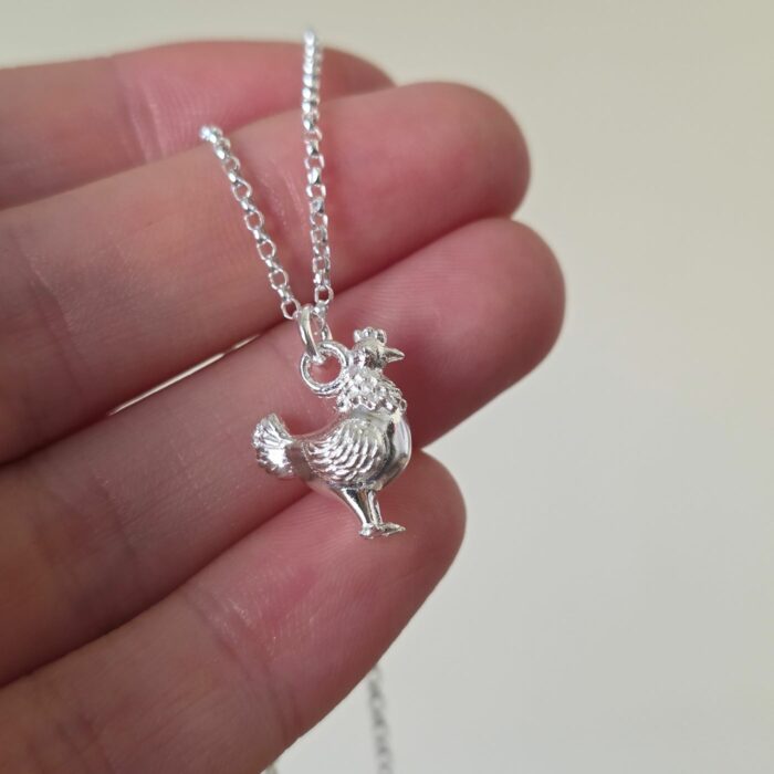 Henrietta Hen Necklace in Sterling Silver - Image 3