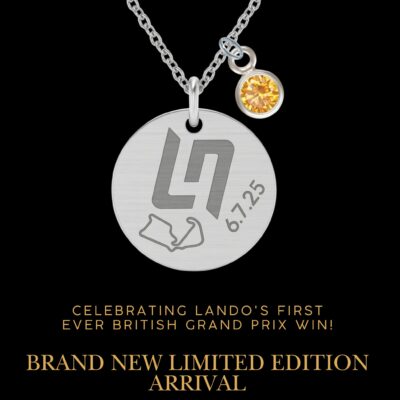 Celebratory Lando Norris Silverstone 2025 Necklace - Limited to 75 with Collector Card