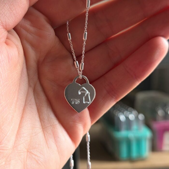 Silverstone F1 75 Edition Anniversary Necklace in Sterling Silver With Collector Card - Image 2