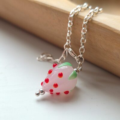 Wimbledon Strawberry Bracelet in Sterling Silver - Limited Edition Arrival